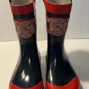 Source Unknown Kids Firefighter Boots - Red and Black